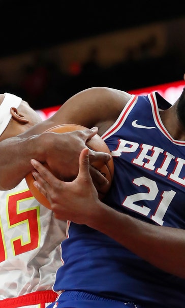 Embiid scores 36 as 76ers top Hawks 105-103 to stay unbeaten